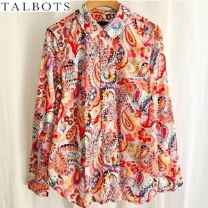 Talbots Multi-Colour Paisley Blouse